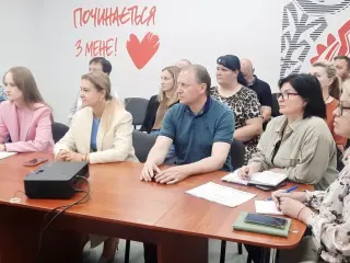 Сьогодні команда Криворізької міської організації ВО «Батьківщина» на чолі з Ольгою Бабенко взяла участь у селекторній нараді з Лідером партії.